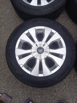 Letní Alu kola Citroen Berlingo+ ZÁNOVNÍ pneu 215/55R16 - 3