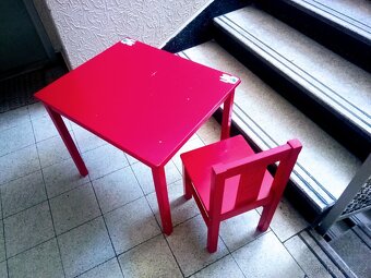 Dětský stolek + židlička Ikea - 3