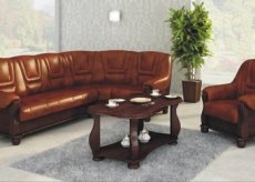 Luxusní kožena rohova sedačka - 3