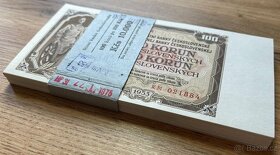 Bankovky 100 Kčs 1953 UNC 100 ks. POSTUPKA - 3