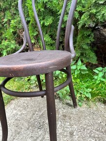 Židle z ohýbaného dřeva - Thonet (3 ks) - 3