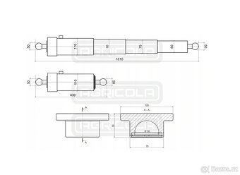 Hydraulický válec sklápění přívěsu - 3