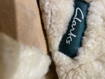 Clarks-dámské boty zimní semišové, vlna - 3