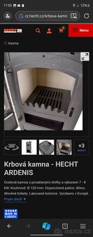 Prodám krbová kamna 7-8.0KW - 3