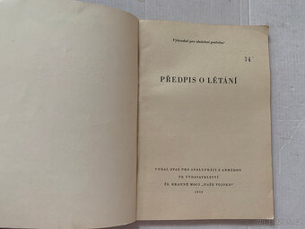 2 knihy letectví rok 1953 Letecká meteorologie a Předpis - 3