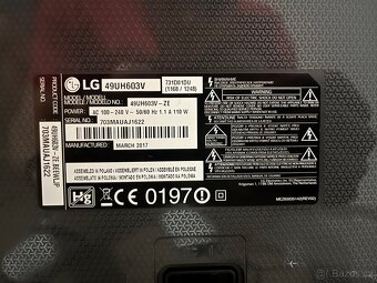 TV LG 49UH603V na náhradní díly - 3