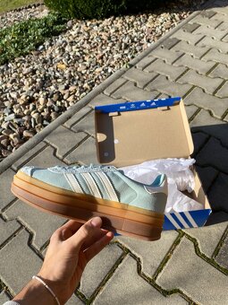 💚 Adidas Gazelle Bold Ash Green - 3