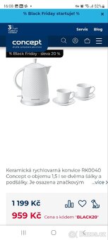 Rýchlovarná konvice keramická - 3