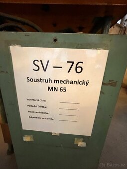 SOUSTRUH SV-76 (MN 65) -(MECHANICKÝ SOUSTRUH-DOKONČOVACÍ) - 3