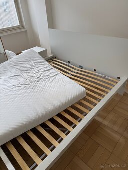 Bila postel MALM 180x200 - 3