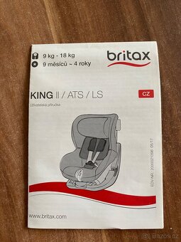 Autosedačka britax king II -9 kg -18 kg - 3