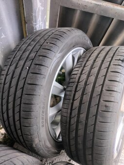 4ks alu disky orig. Škoda 5x100 R17 zanovne pneu 205/55 r17 - 3