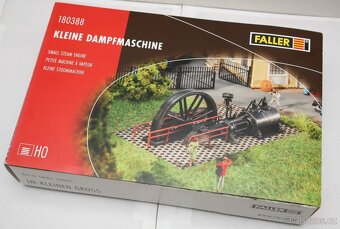 Parní stroj (dekorace) - modelová železnice H0 (1:87) - 3