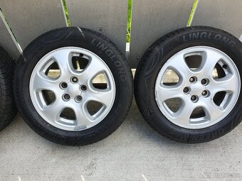 Alu Subaru 5x100 r15 pěkné pneumatiky - 3
