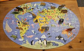 Kniha Zvířata celého světa + 200 dílků puzzle - 3