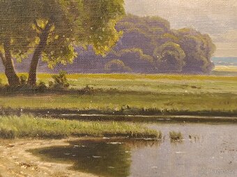 Obraz F. Chvála, Jezero olej na plátně 30x40 - 3