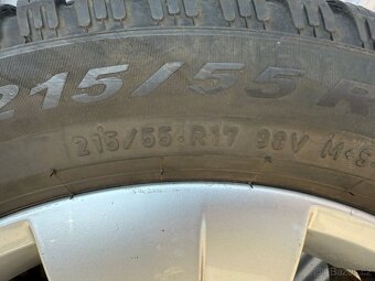 17" Elektrony SKODA 5x112 so zimnymi pneu 215/55 R17 - 3
