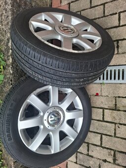 4 alu disky letní pneu VW golf - 3