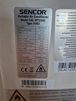 Mobilní klimatizace SENCOR SAC MT1230C - PC 10.990 - 3