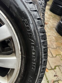 Alu kola  4x100 r16 pneu 205/60 r16 zimní pneu - 3