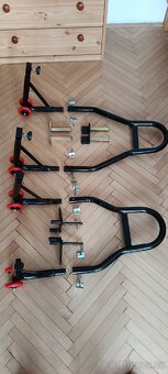 Zvedák,stojan na motorku sada přední+zadní/předání celá ČR - 3