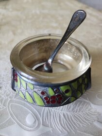 Miska na kaviár a popelník z hutního skla - 3