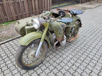 Dněpr,Ural MW 750 vojenský s pohonem sidecaru - 3