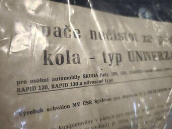Skoda105/120/130/Garde/ Rapid- přední lapače nečistot - 3