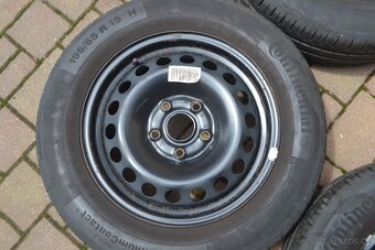 Kola Škoda Octavia II, VW 5x112 + letní pneu 195/65R15 Cont. - 3