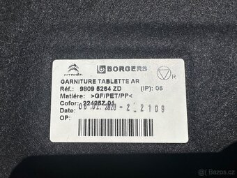 Pevné plato kufru Toyota ProAce, Peugeot Traveller atd. - 3