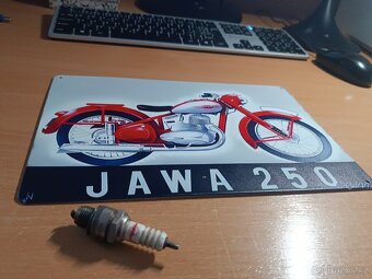 plechová cedule Jawa 250 pérák - 3