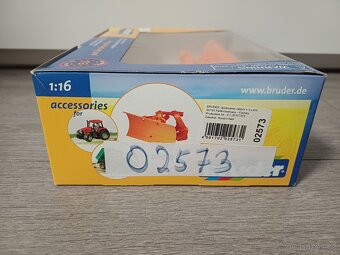 Bruder Unimog jeřáb 02574 + radlice 02573 - 3