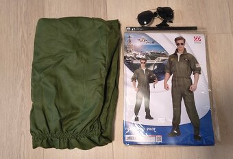 Pánský kostým maska Letec vel. L + brýle - 3