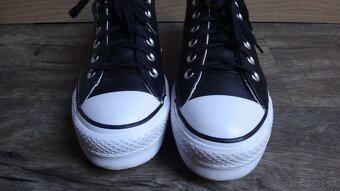 Kožené Converse na platformě v.40 - top stav - 3