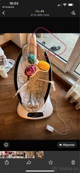 4moms Lehátko mamaRoo 4.0 Plush Multicolor - 3