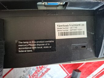 ViewSonic VA1916W-10 monitor - 3
