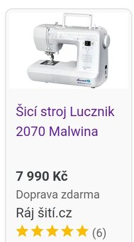 Šicí stroj Lucznik Malvina 2700 - 3