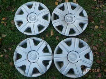 4xOriginál poklice kol na ŠKODA FABIA 2 velikost 14tky. - 3