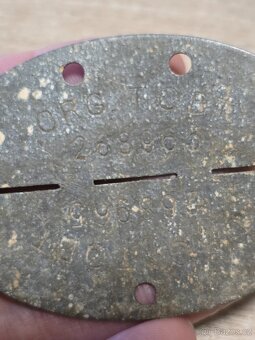 Německá ID známka - ORGANIZACE TODT - 3