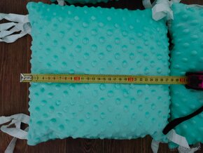 Sada polštářků do postýlky v tyrkysové barvě - 3
