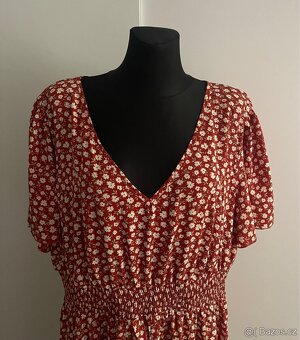 Dámské letní šaty červeno-bílé vel.XXL/52-54 - 3