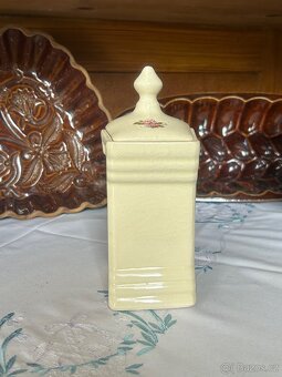 Stará keramická dóza na čaj - 3