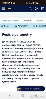 Prodám Samsung Neo Qled 65 - 3