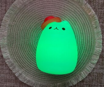 Dětská nová lampička Kočka - mění barvy, USB nabití - 3