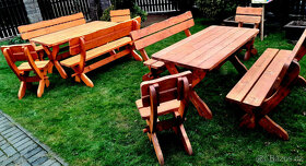 Dřevěná sestava zahradního nábytku 160cm - 3