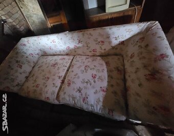 SEDAČKA LÁTKOVÁ 200/150/90cm NEPOUZITA - 3
