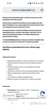 Basketbalový koš - 3