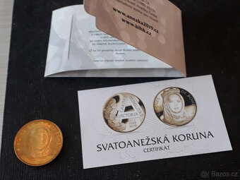 Svatoanežská koruna 2019 - pamětní mince - 3