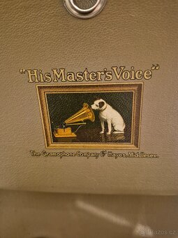 Gramofon His Master's Voice 101 raritní šedá verze - 3