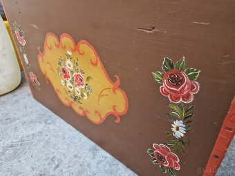 Truhla Malovaná Dřevo 50x73 výška 46 cm - 3